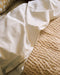 Linge de lit : housse de couette en percale de coton blanc