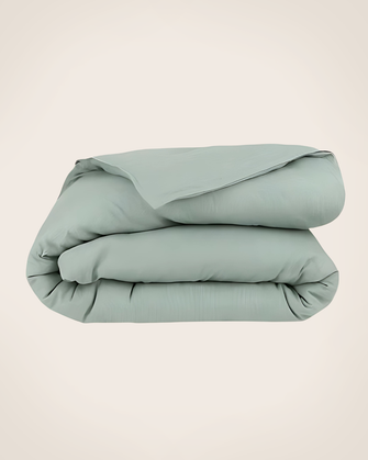 Glacier yarn-dyed duvet cover