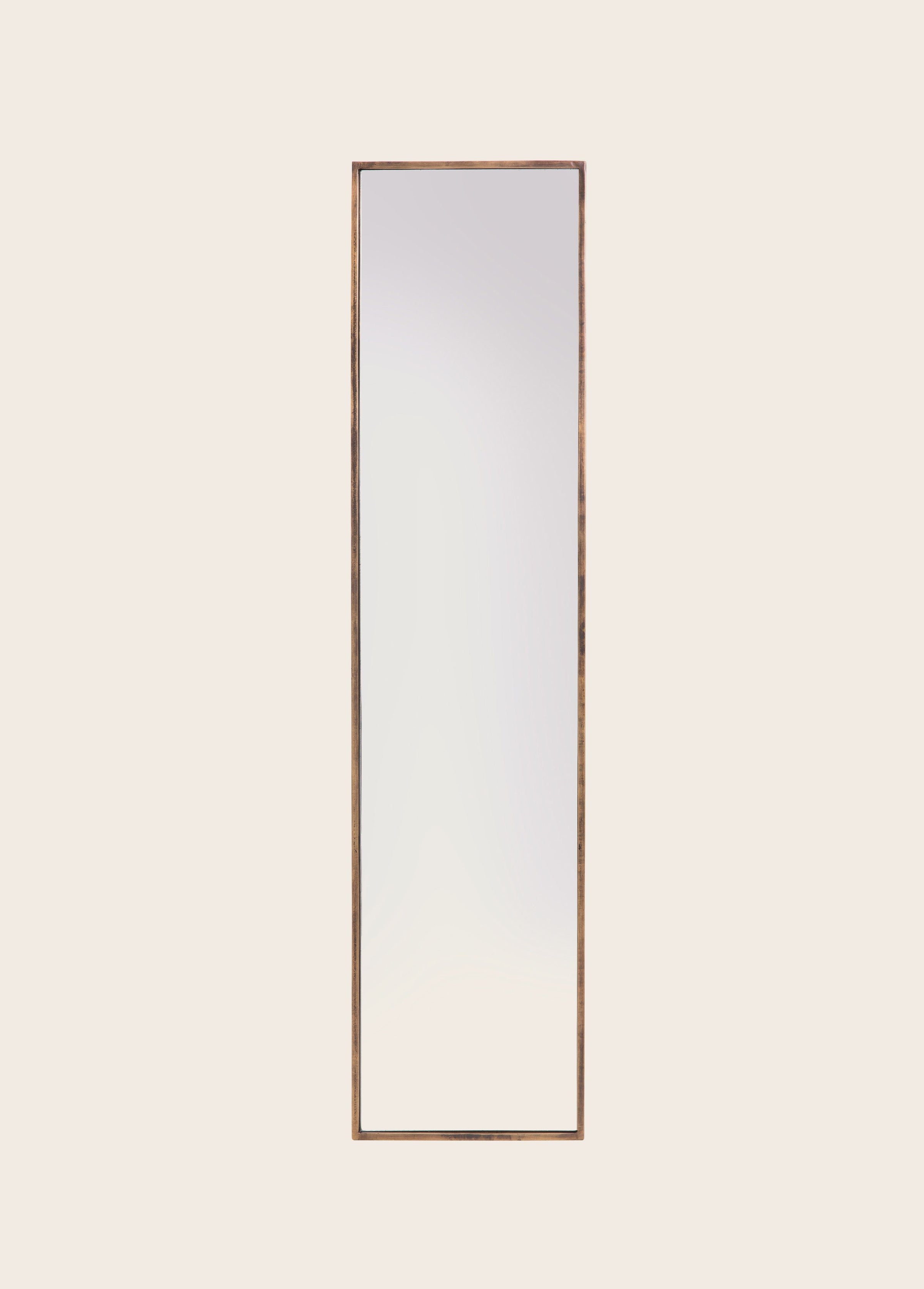 Miroir rectangulaire en acier brossé