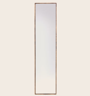 Miroir rectangulaire en acier brossé