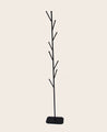 Portant pour vêtements noir élégant Branch en acier brut