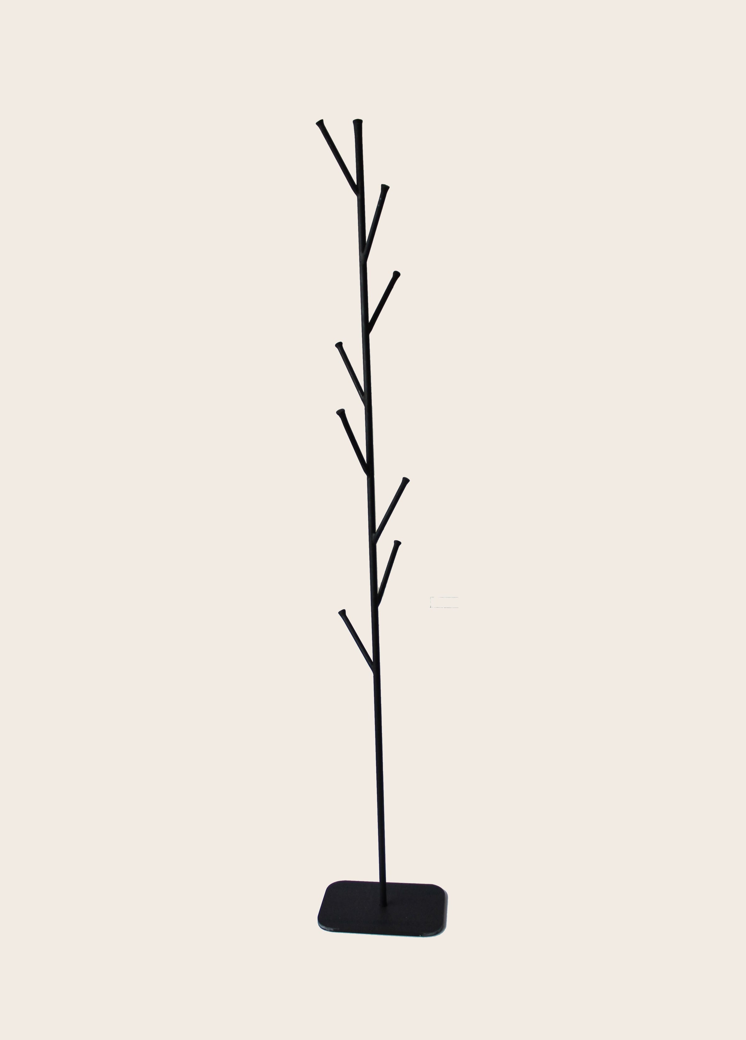 Portant pour vêtements noir élégant Branch en acier brut
