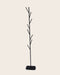 Portant pour vêtements noir élégant Branch en acier brut
