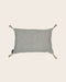 Coussin de nuque gris en lin lavé remplis de balles d'épeautre