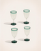 Lot de 4 verres à pied Ina