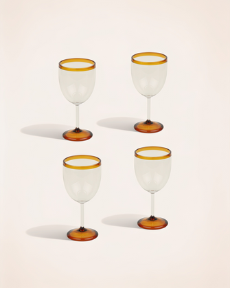 Set of 4 Ina stemmed glasses