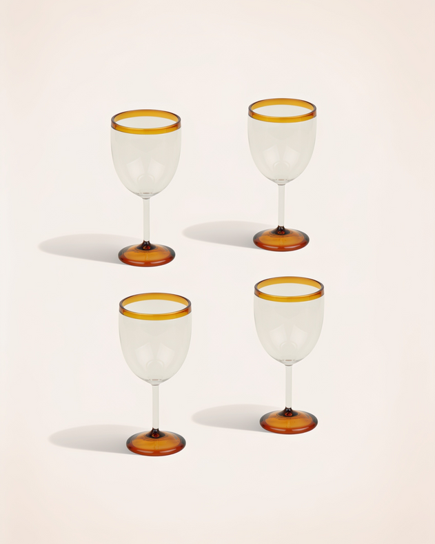 Set of 4 Ina stemmed glasses