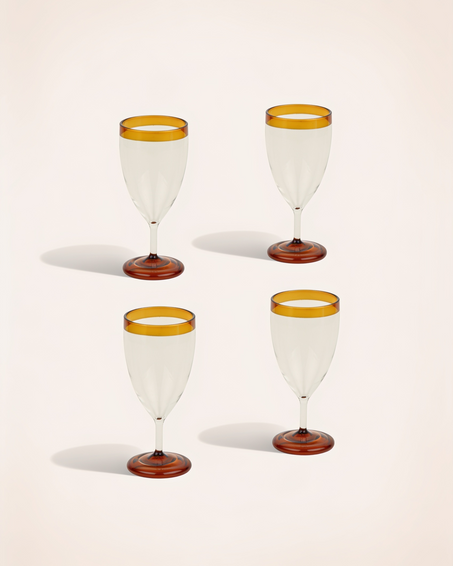 Set of 4 Ina stemmed glasses