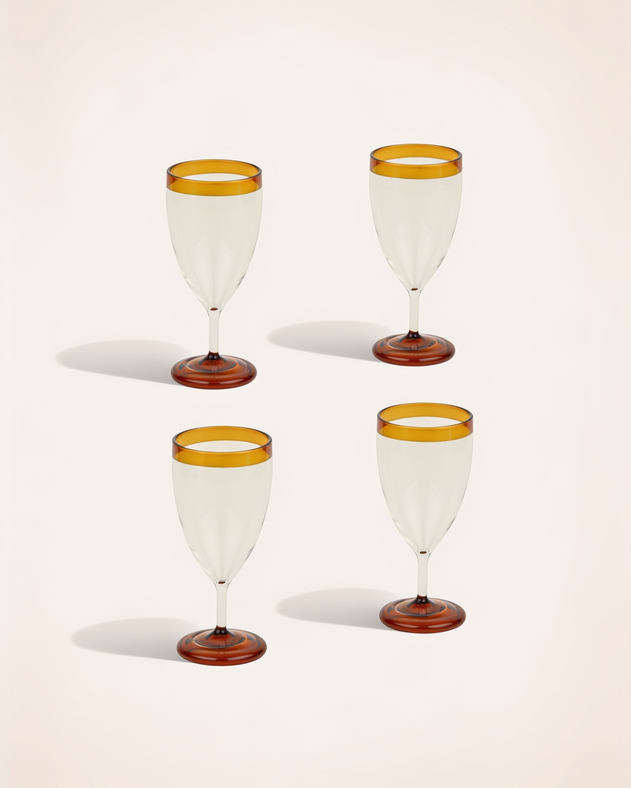 Set of 4 Ina stemmed glasses