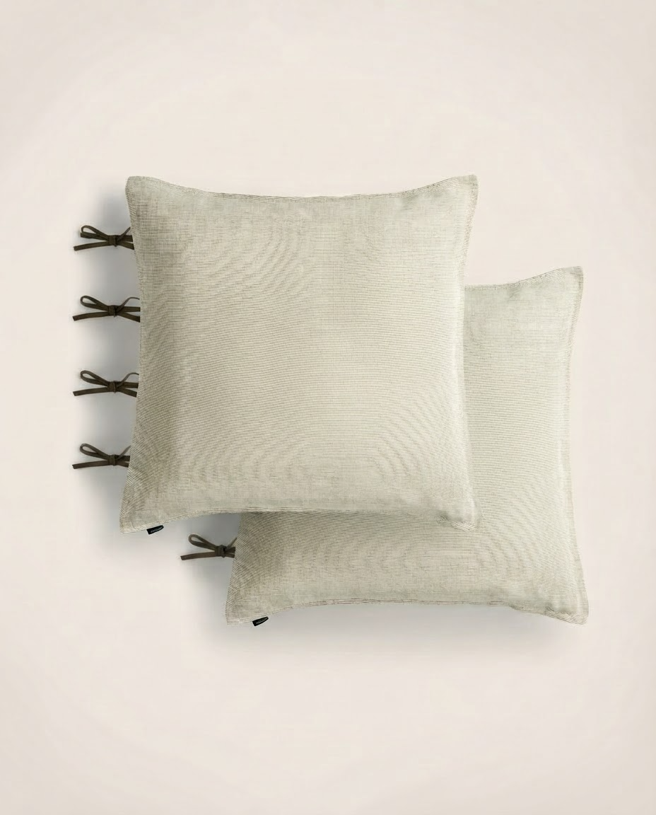 Set de 2 taies d'oreiller Fil à fil