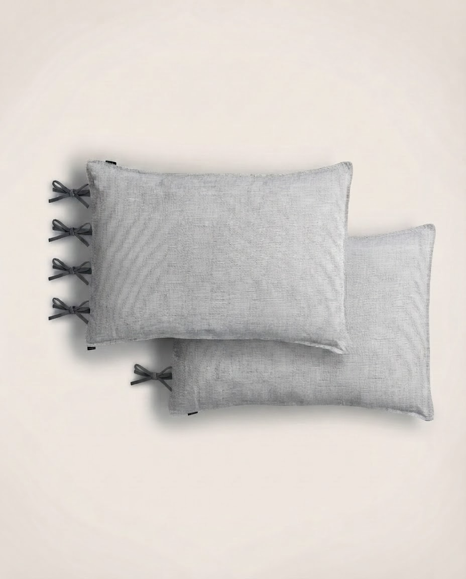 Set de 2 taies d'oreiller Fil à fil