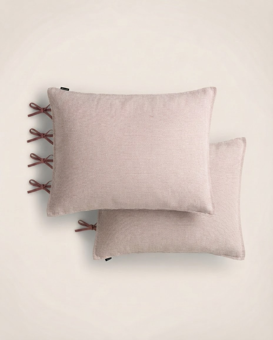 Set de 2 taies d'oreiller Fil à fil