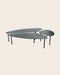 Table Basse Atoll en acier brut noir