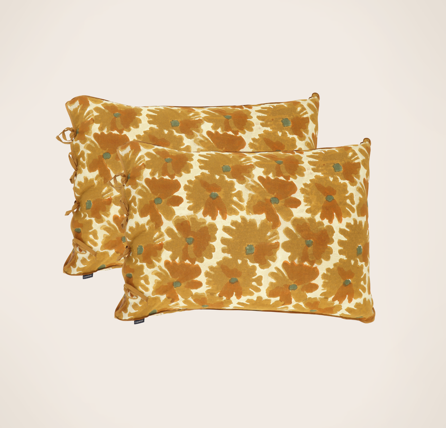 Set de 2 taies d'oreiller Peonia