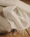 Rideau ou voilage Jalma en khadi de coton avec fines franges aux extremités