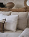 Tissu Phylo en jute et coton utilisé sur des housses de coussin pour canapé