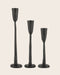 Set de 3 bougeoirs Nox