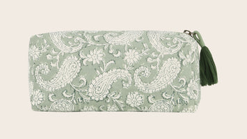 Trousse rectangulaire en coton à motifs Badoo