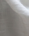 Détail du tissu Epoca blanc en toile de lin