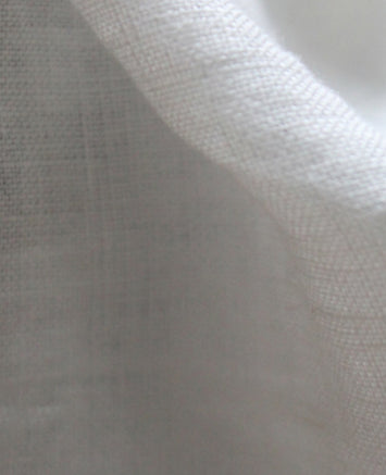Détail du tissu Epoca blanc en toile de lin