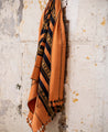 Plaid Kisama en teinte orangeade