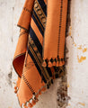 Plaid Kisama en teinte orangeade