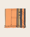 Plaid Kisama en teinte orangeade
